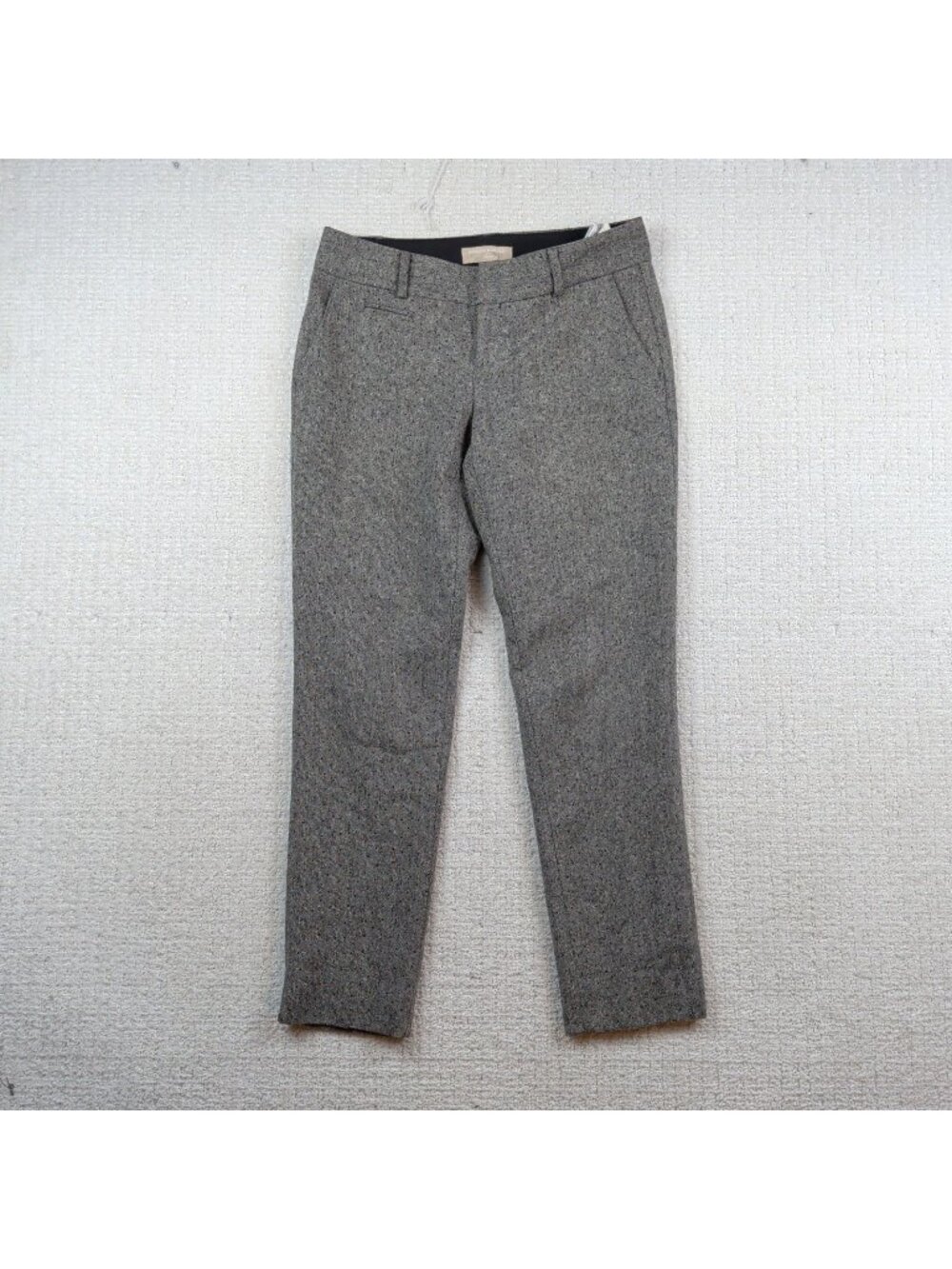 Banana Republic Pants Ryan Trousers Wool Blend Preppy Academia Gray Polka Dot 2